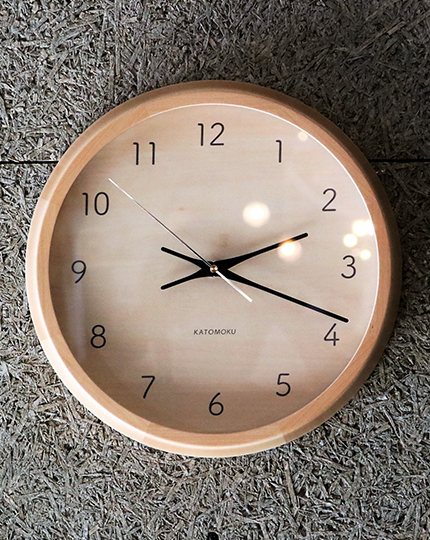 wall clock – km83 solid beech