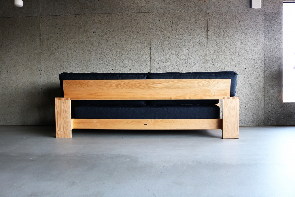 富山 ミヤモト家具 SOLID SLC03 SOFA 5　富山　SOLID　ミヤモト家具　家具　無垢材　ソファ　デニム　帆布　ウォールナット　オーク　SLC03