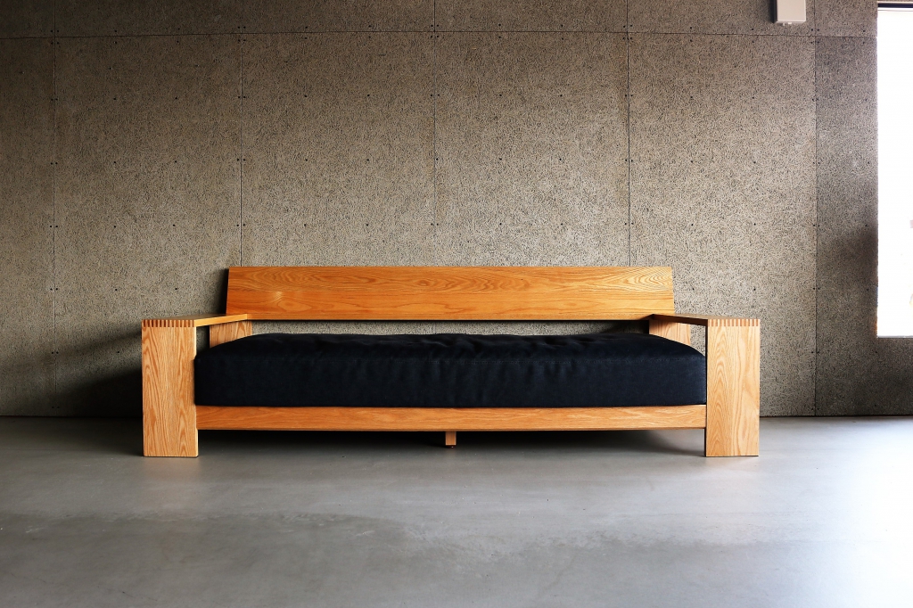 富山 ミヤモト家具 SOLID SLC03 SOFA 16　富山　SOLID　ミヤモト家具　家具　無垢材　ソファ　デニム　帆布　ウォールナット　オーク　SLC03