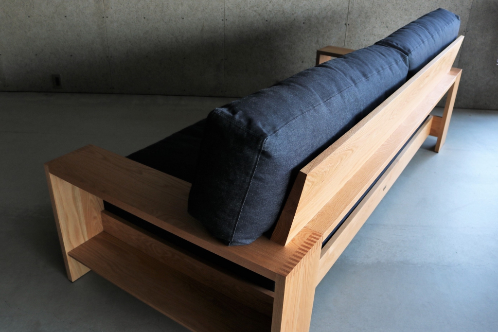 富山 ミヤモト家具 SOLID SLC03 SOFA 6　富山　SOLID　ミヤモト家具　家具　無垢材　ソファ　デニム　帆布　ウォールナット　オーク　SLC03