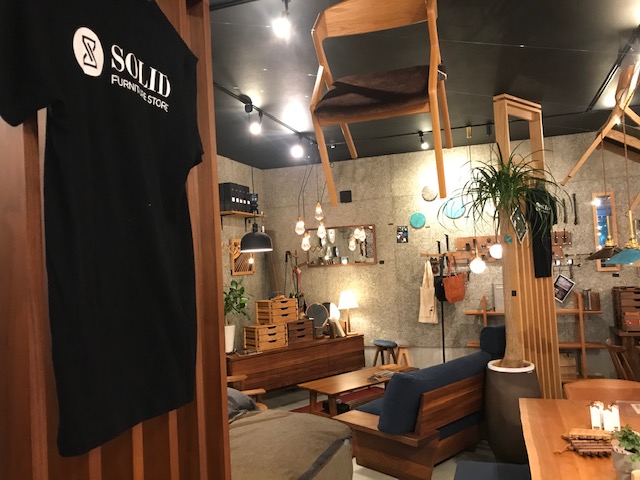 SOLID金沢、富山、家具、無垢材、ソファ、TVボード、テーブル
