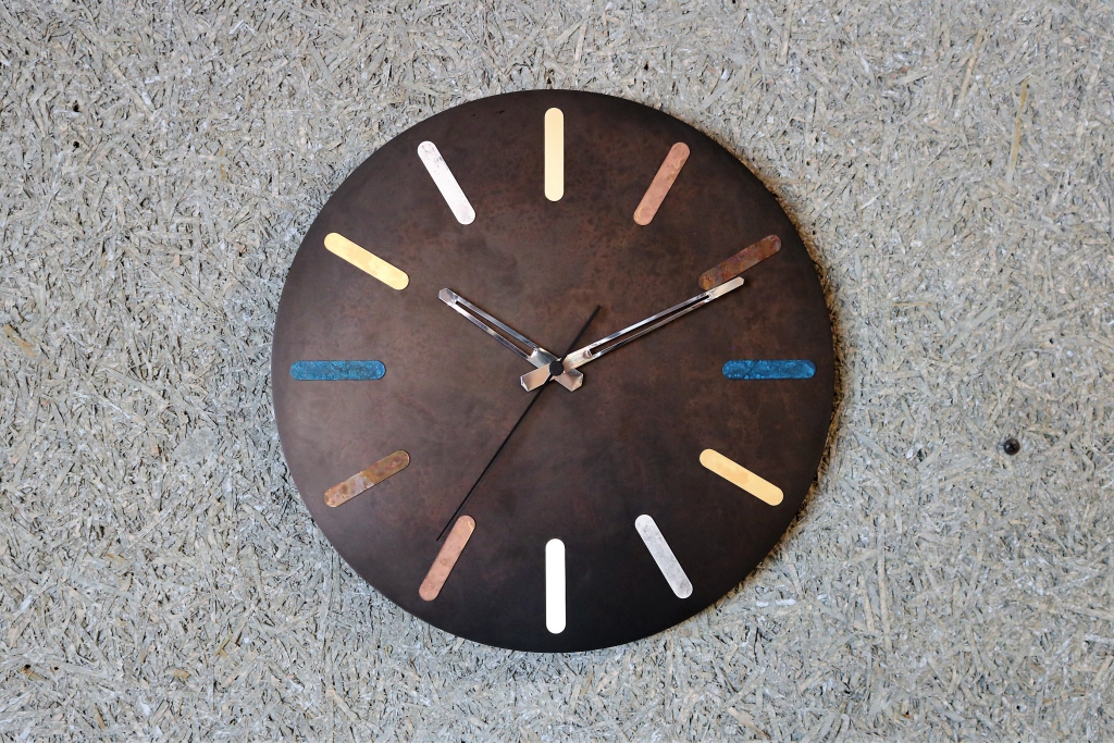 brass coloring round clock (9)