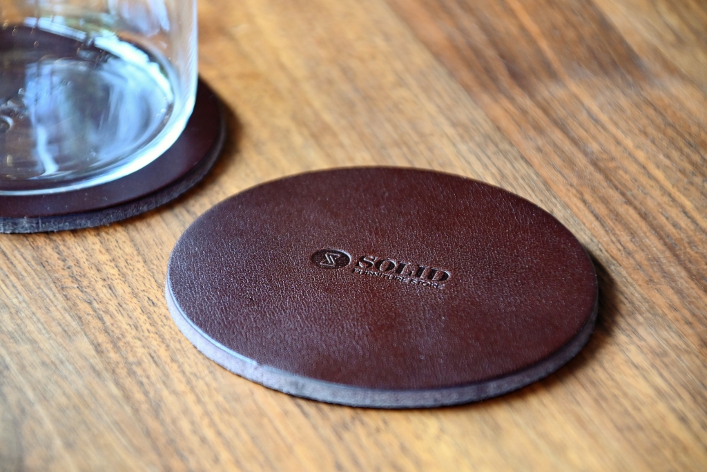 SOLID OIL LEATHER COASTER 3.5㎜厚 (8)