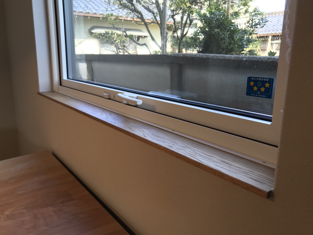 SOLID金沢 富山 ミヤモト家具 窓台 天板 オーク