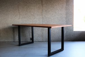 ミヤモト家具　SOLID 富山　金沢　家具　ダイニング　テーブル　スチール　無垢