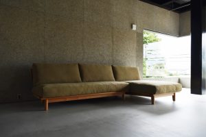 富山 家具 ソファ SOLID SOFA034-3Pカウチ-2