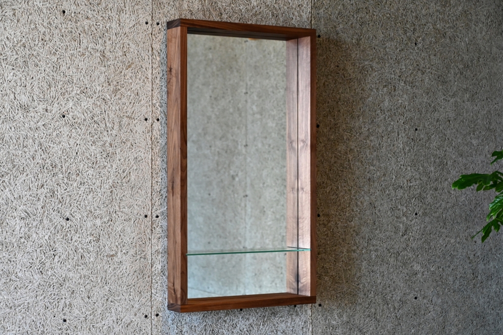 富山　家具　おすすめ　ミラー　木製