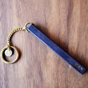 keyring-wood-brass