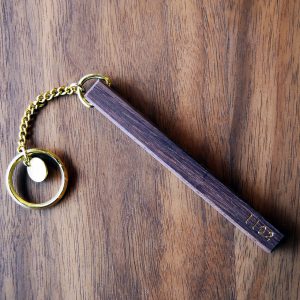 keyring-wood-brass