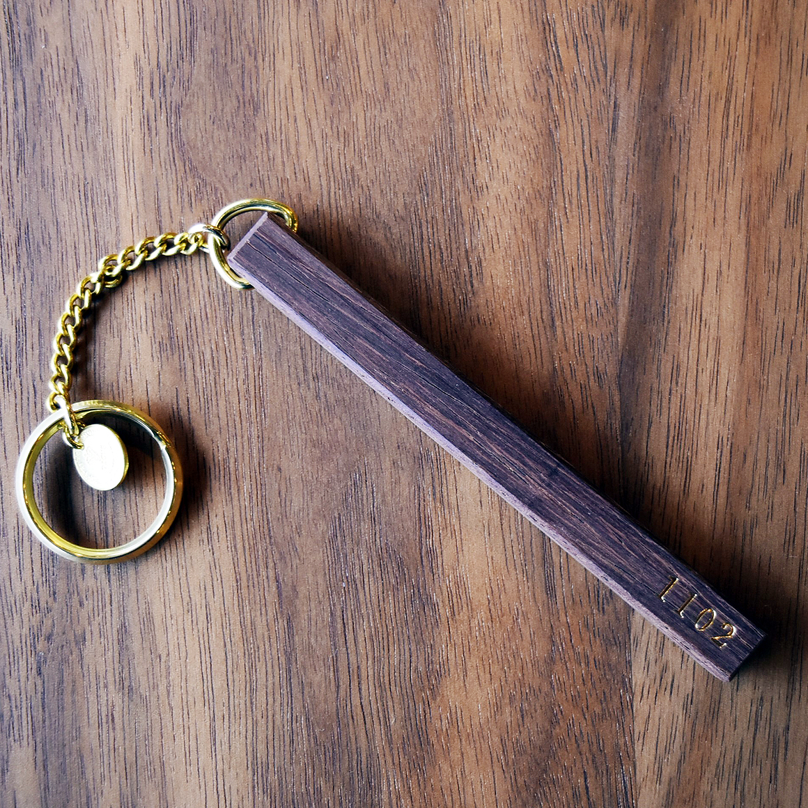 keyring-wood-brass