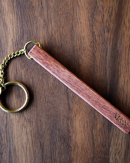 keyring-wood-brass