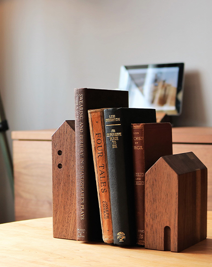 bookend solid wood