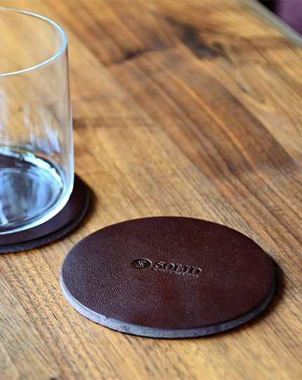 SOLID-oil-leather-coaster-3.5㎜厚