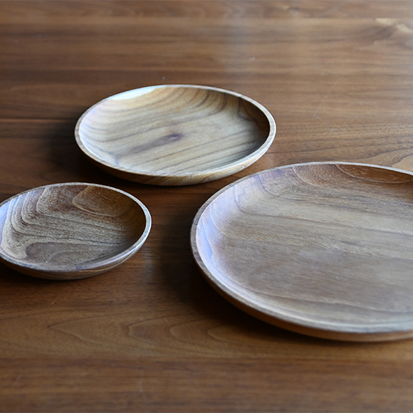 teak-wood-round-dish-plate-large・medium・small-3