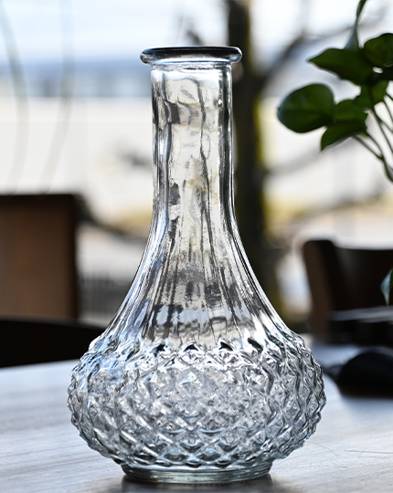 TRONCO Glass Flower Vase Bottle type Keidas
