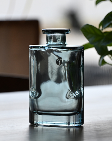 Glass Flower Vase  Dark Bottle type Keidas
